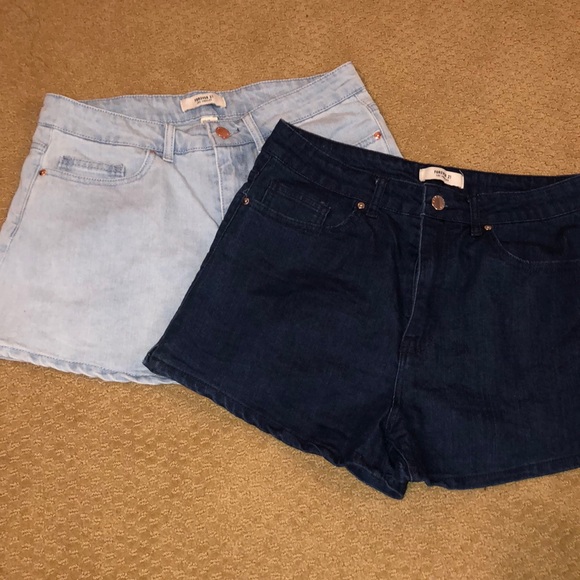Forever 21 Pants - Forever 21 shorts-dark blue